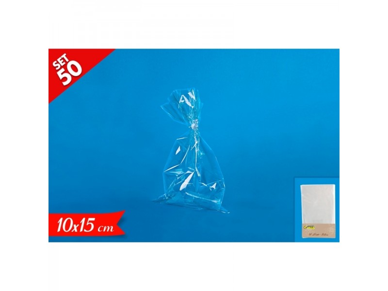 BUSTE NEUTRE CRYSTAL 10x15CM 50PZ