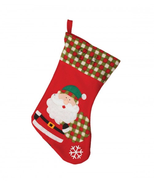 CALZA BABBO NATALE IN PILE 45CM 2