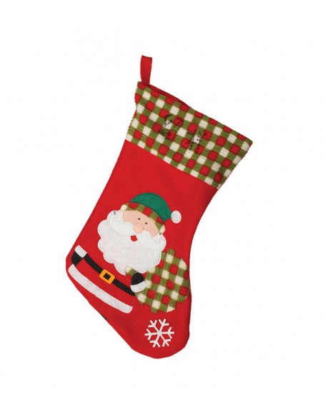 CALZA BABBO NATALE IN PILE 45CM