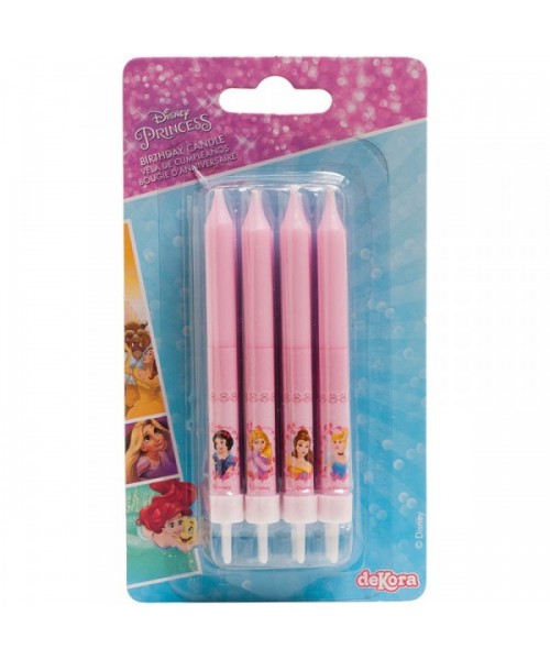 CANDELE PRINCIPESSE CON SUPPORTO 8pz 2
