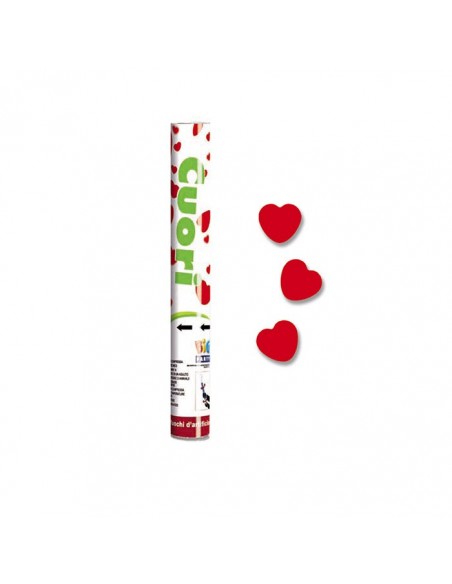 Sparacoriandoli cuori rossi ass. cm.30