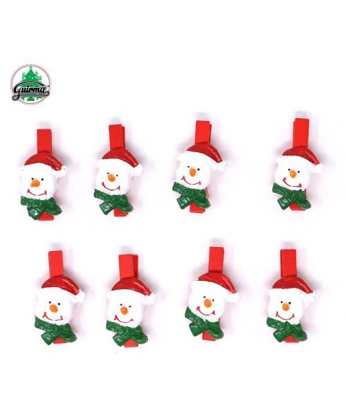 BOLSA 8 MOLLETTINE PUPAZZO NEVE 3 CM 2