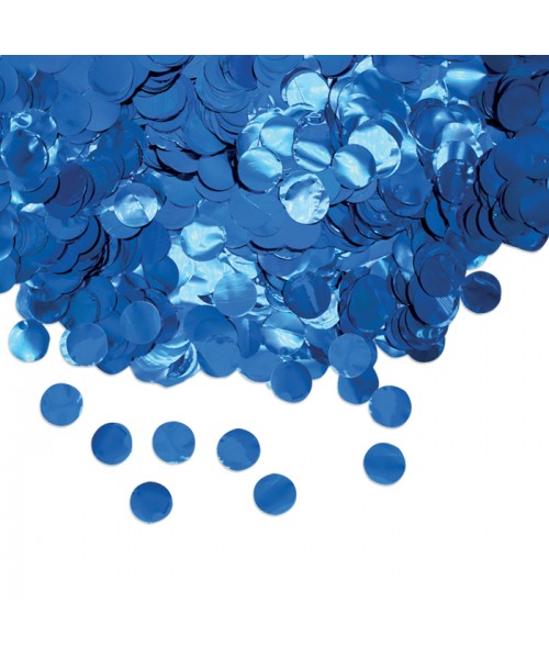 CORIANDOLI FOIL TONDI DIAM. CM. 2 BLU GR.50 2