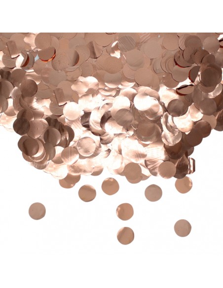 CORIANDOLI FOIL TONDI DIAM. CM. 2 ROSA GOLD METAL GR.50