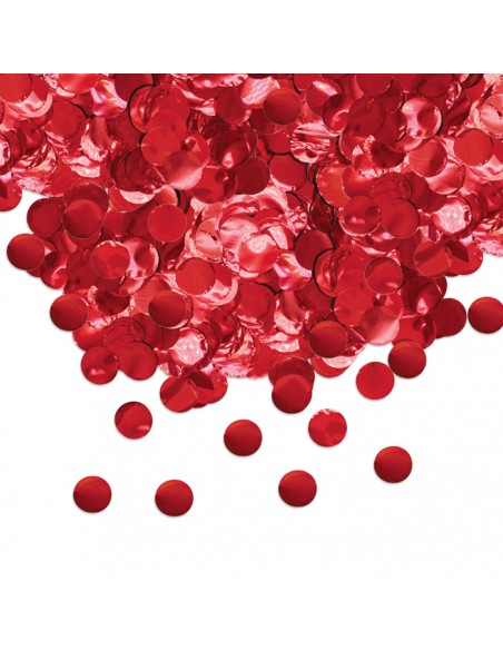 CORIANDOLI FOIL TONDI DIAM. CM. 2 ROSSI GR.50