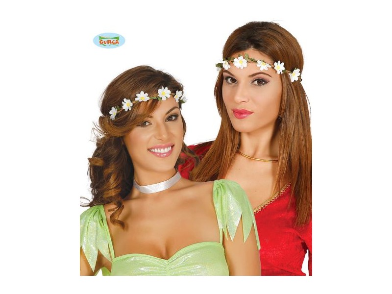 CORONCINA FIORE BIANCO HIPPIE